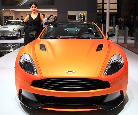 The Aston Martin Virage was one of several models the carmaker recalled after a Chinese supplier was found using a counterfeit plastic material. Provided to China Daily  
