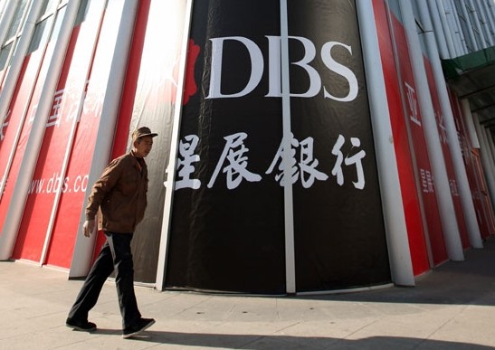 DBS Bank Ltd's Beijing branch. The bank estimates China's GDP grows about 7.3 percent in the first quarter. Provided to China Daily   