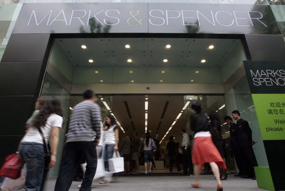 A Marks & Spencer store in Shanghai. CHINA DAILY  