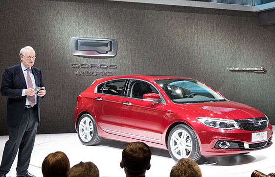 Vice-Chairman, Volker Steinwascher introduces the Qoros 3 Hatch. [Photo provided to chinadaily.com.cn]