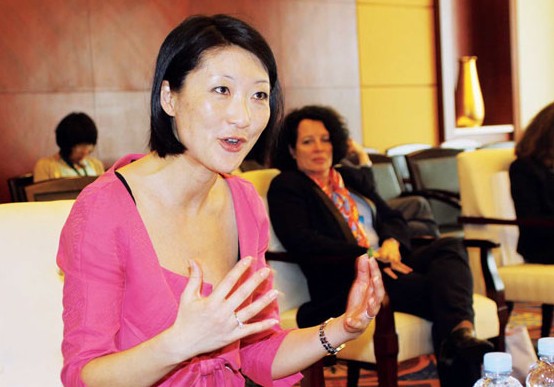 Fleur Pellerin says China and France are trying to implement a growth model based on innovation and sustainable development. Cai Muyuan / China Daily