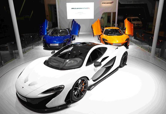 McLaren presented its P1, 650S Coupe and 650S Spider high-performance sports cars to Chinese consumers at the Beijing Auto Show in April. The company expected its 2014 China sales to account for 10 percent of global total. CHINA DAILY  