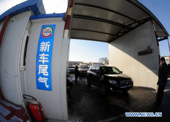 New cars under private ownership will be exempted from safety inspections for six years after they are registered for use in China.[Photo/Xinhua]