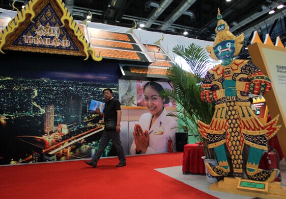 Thailand's booth at the Third China (Beijing) International Fair for Trade in Services.The country is promoting its medical tourism sector. Zou Hong / China Daily
