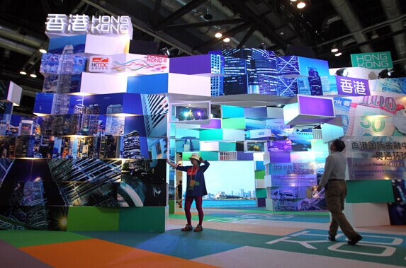The Hong Kong Trade Development Council has invited some 60 representatives from more than 40 local companies to seek alliances with companies on the mainland at the ongoing Third China (Beijing) International Fair for Trade in Services. Zou Hong / China Daily  