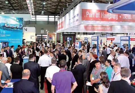Visitors at the transport logistics China exhibition. Provided to China Daily