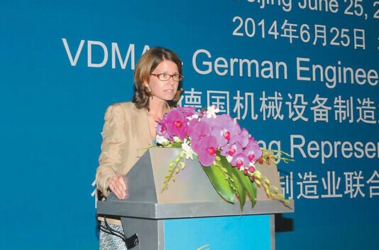 Stephanie Heydolph is speaking at the VDMA 10 Years in China Anniversary Celebration in Beijing on June 25. Provided to China Daily  