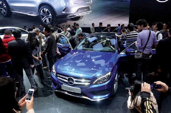 The all-new C-Class long wheelbase attracted great attention at the Beijing auto show in April. Photos provided to China Daily  
