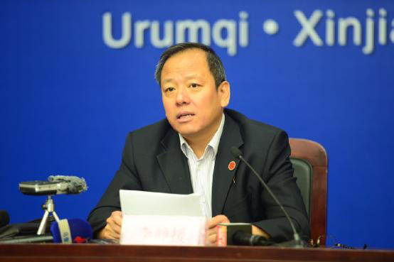 Li Jingyuan, secretary general of the China-Eurasia Expo Secretariat, Party secretary and director of Xinjiang International Exposition Affairs Bureau