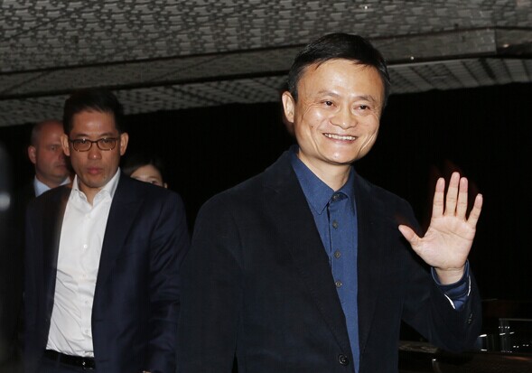 Jack Ma, chairman of Alibaba Group Holding Ltd, arrives for a roadshow in Hong Kong on Monday to promote the companys initial public offering. The company is expected to raise up to $24 billion in the US IPO. PROVIDED TO CHINA DAILY  