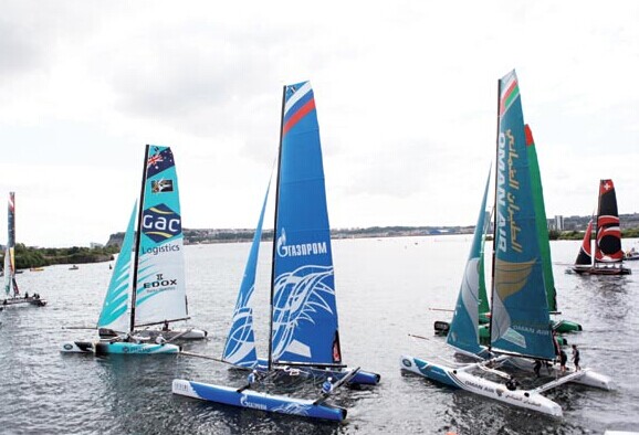 The worldwide Extreme Sailing Series, the sailing equivalent of Formula 1 racing, has stressed China's importance as a sailing market even without a Chinese team's participation. [Photo/China Daily]  