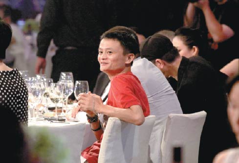 Alibaba chief Jack Ma at a charity event in Beijing. Ma set up a $3 billion charity trust in April and met with US philanthropist Bill Gates in June to discuss more philanthropic activities. CHINA DAILY  