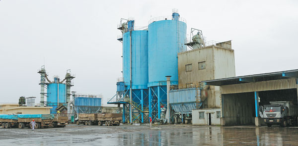 Zhong Shun Cement Manufacturing's plant in Ethiopia's Eastern Industry Zone cost $10 million to build. [Provided to China Daily]  