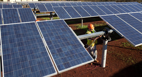 SunEdison Inc's factory in Greensboro, North Carolina. The company is expanding in China with a new joint venture. (Provided to China Daily)