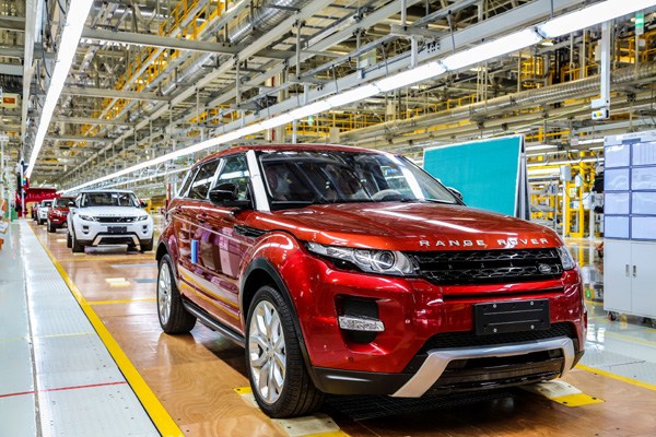 The China-made Range Rover Evoque rolled off the production line of Chery Jaguar Land Rover's plant in Changshu, Jiangsu province. [Photos provided to China Daily]  