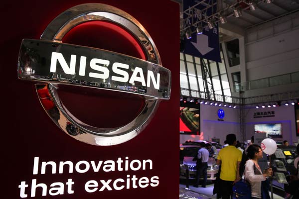 Nissan's sales in China grew just 1.7 percent in the first 11 months. Slow to introduce new models to meet the needs of increasingly sophisticated Chinese consumers, Japanese brands had a 14.21 percent share of the market by the end of October, down from 30 percent in 2008. [ZHANG HAIYAN/CHINA DAILY]
