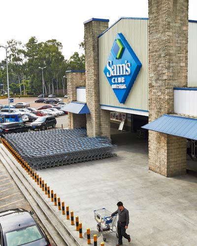 Sam's Club membership store in Fuzhou,Fujian province. The membership-only warehouse format already has more than 1.3 million members in China,both individual and business shoppers. [Provided to China Daily]  