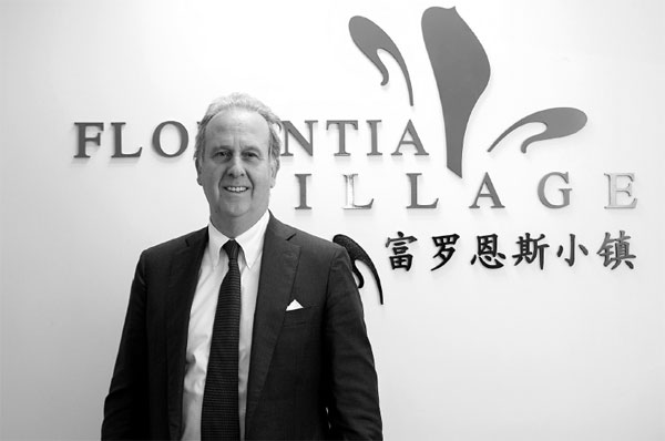 Maurizio Lupi, managing director of Florentia Village and RDM Asia, plans to have seven outlets up and running in China by 2017. GAO ER QIANG/CHINA DAILY  