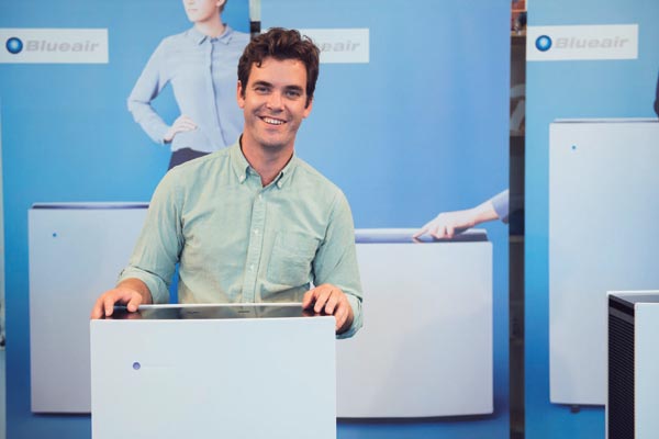 Swedish air purifier manufacturer Blueair has introduced new products in China, targeting villas, big flats and offices. [Photo/China Daily]