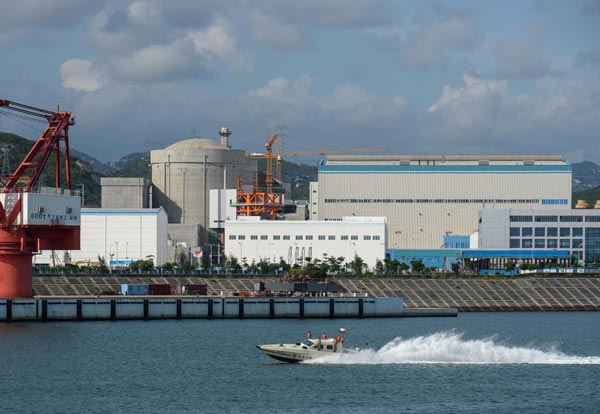 Yangjiang nuclear plant in Guangdong province. Several new projects are expected to start construction this year to meet the government's target of having about 15 percent of non-fossil fuels in its energy mix by 2020. [Photo/Xinhua]