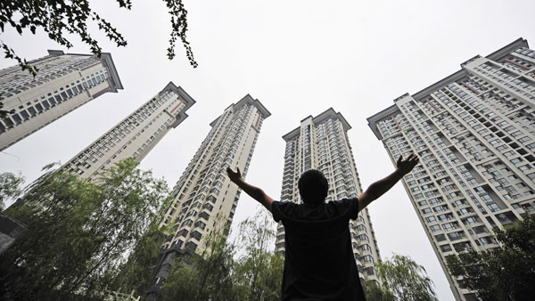 A housing project in Luoyang, Henan province. Property prices in all major cities declined in July, the National Bureau of Statistics said on Monday. [Provided to China Daily]