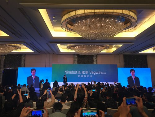 Lei Jun, Xiaomi CEO, speaks during a press conference in Beijing Wednesday. (Photo: GT/Li Qiaoyi)