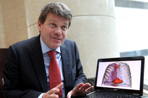 Peter Leys, chairman of Materialise NV. (Photo/China Daily)