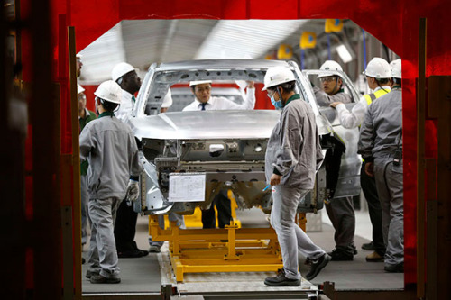 The auto sector has slowed its pace after several years of rapid growth. Photo/China Daily
