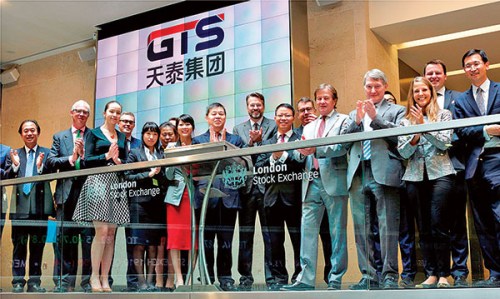 Shandong-based producer of chemicals, GTS Chemical Holdings, listed on London Stock Exchange last year. (Photo provided to China Daily)