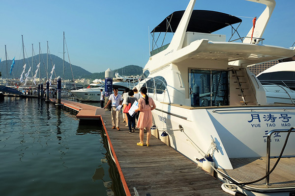Sanya Visun Royal yacht club is home of 200 yachts. (Photo by Liu Xiaoli / chinadaily.com.cn)