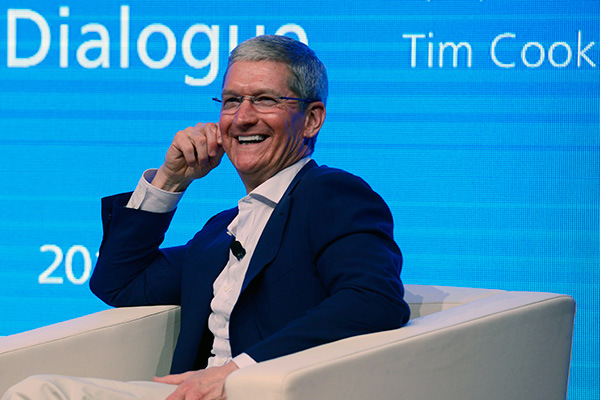 Tim Cook, chief executive of Apple Inc. (Photo/China Daily)