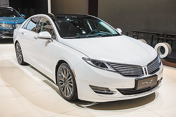 The midsize sedan MKZ was introduced to the Chinese market in April 2014. (Photo provided to China Daily)