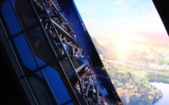 The flying theater installed by Shenzhen OCT Vision Inc in Vinpearl, a them-park in Nha Trang, Vietnam. (Photo/China Daily)