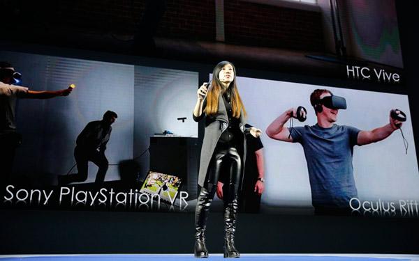 Tencent Holdings Ltd unveiled its virtual reality plans at its annual technology summit in Beijing in November. (Photo provided to China Daily)