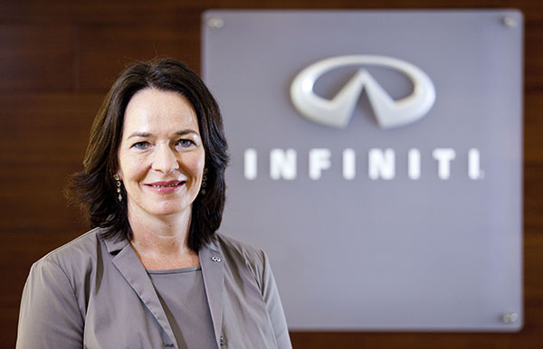 Gaby-Luise Wuest was appointed president of Dongfeng Infiniti Motor Co, Jan 27, 2016. (Photo provided to chinadaily.com.cn)