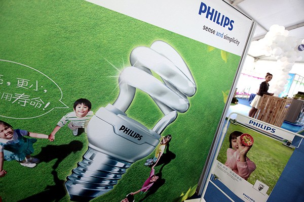 Philips' booth at a technology and science fair in Beijing. Photo provided to China Daily
