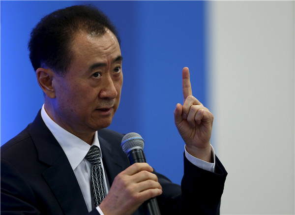 Wang Jianlin, chairman of Dalian Wanda Group Co.(Photo/China Daily)