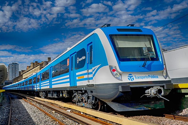 China-made high-speed train in Buenos Aires, capital of Argentina. (Photo/Xinhua)