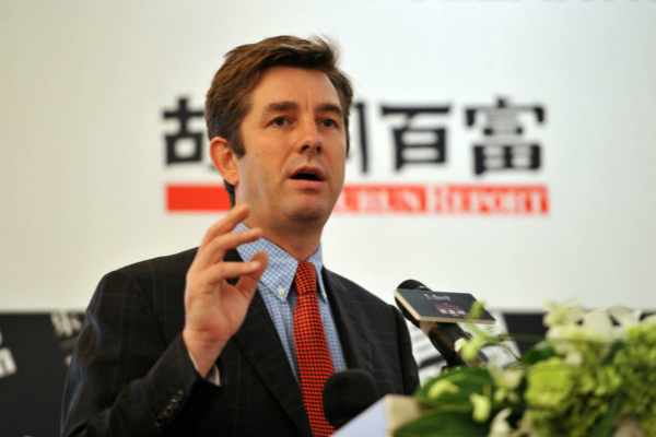 Rupert Hoogewerf, also known as Hu Run, the Founder and Chief Researcher of Hurun Report (Photo provided to chinadaily.com.cn)