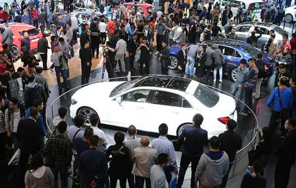 Auto China, which has attracted 1,600 exhibitors from 14 countries and regions, opened to the public on April 27, 2016. Auto sales in China reached 24.6 million last year.WANG ZHUANGFEI / CHINA DAILY