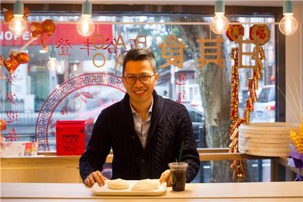 Tong Qihua, the founder of GanQiShi Bao Bao, plans to open his first restaurant in Havard Square in Boston.GAO ERQIANG/CHINA DAILY