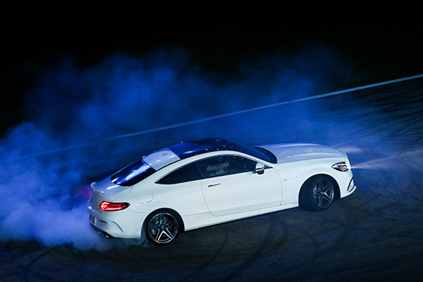 The all-new Mercedes-AMG C 63 Coupe is officially launched at the event.(Photo provided to China Daily)