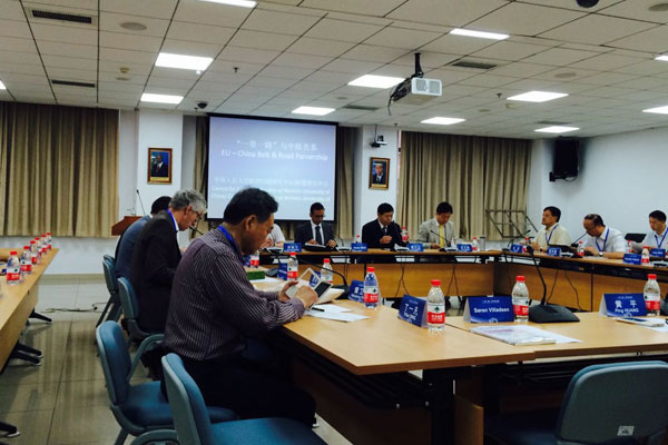 Scholars and experts at the event, titled the Belt & Road Initiative and EU-China Partnership, held in the Renmin University of China in Beijing, July 16, 2016. (Photo by Yao Yao/chinadaily.com.cn)