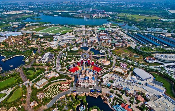 A general view of Shanghai Disney Resort. (Photo/Xinhua)