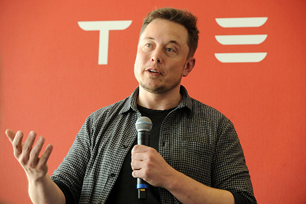 Elon Musk, Tesla CEO. (Photo provided to China Daily)