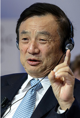 Ren Zhengfei, CEO of Huawei. (Photo provided to China Daily)