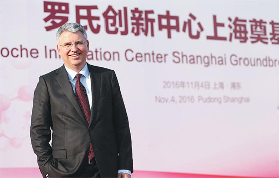 Severin Schwan, chief executive officer of Roche Group. (PROVIDED TO CHINA DAILY)