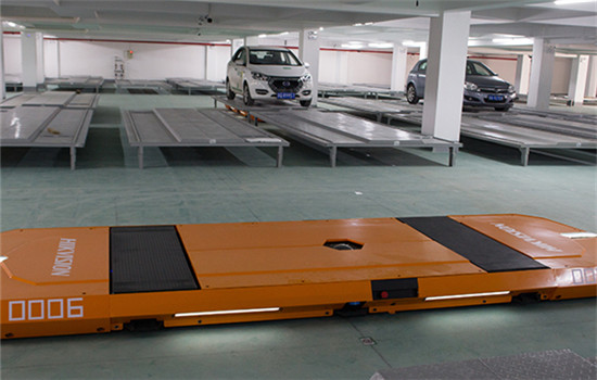 A section of the smart parking system at Wuzhen, Zhejiang province. (Photo/China Daily)