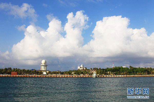 View of Yongxing Island, Sansha of Hainan Province.(Photo/news.cn)