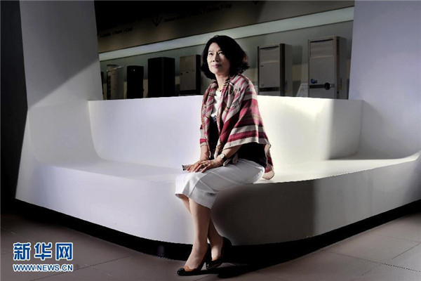 Dong Mingzhu, chairwoman of China's largest air conditioning manufacturer Gree Electric Appliances Inc. (Photo/Xinhua)